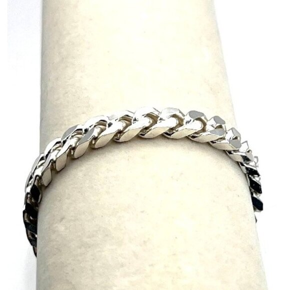Silver Tone Cuban Link Bracelet - Shine Bright Like Your Future - Picture 3 of 7